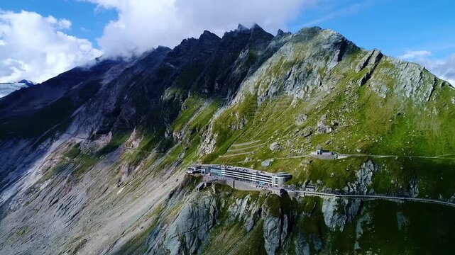 Aerial View Of Grossglockner Summit Area From Kaiser Franz Josefs H&ouml;he
