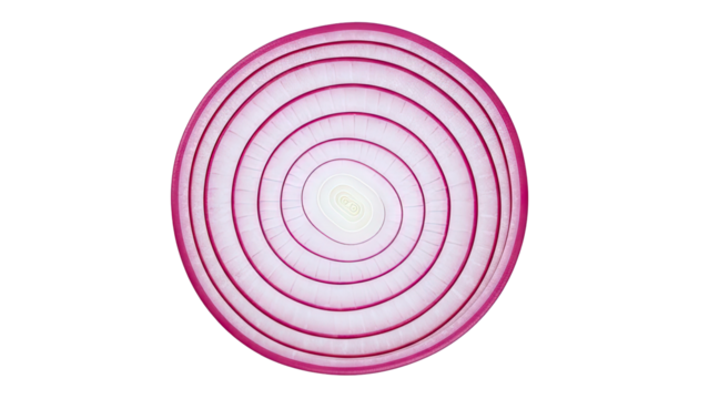 Abstract Circular Pattern of Red Onion Slice - Powered by Adobe
