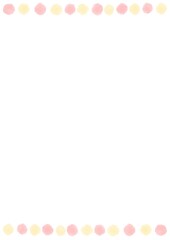 手書きの水玉ラインシンプル背景