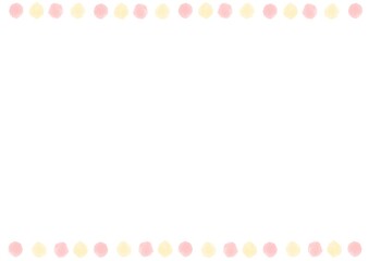 手書きの水玉ラインシンプル背景