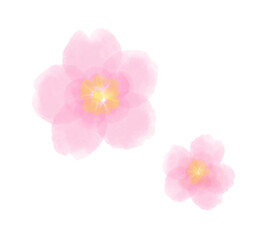 桜の水彩風イラスト
