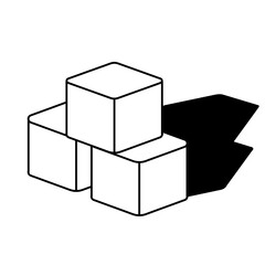 Charcoal briquettes ready for grilling and cooking, isolated transparent