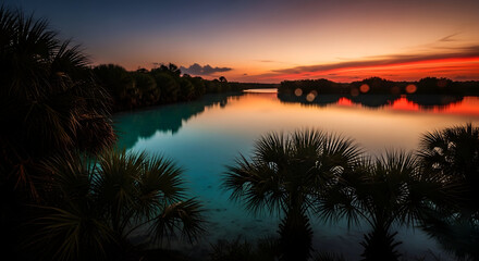 Inlet of Firelight
Palms at the Cove
Sunset Over the Inlet
Flaming Horizon Bay
Cove of Reflected Color
Twilight at the Headland
Palm-Frame Lagoon