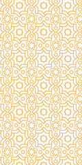 vector authentic arabic ornamental seamless patterns with golden authentic arabic style and islamic ornament