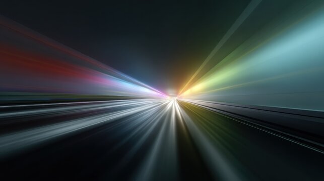 Colorful tunnel effect