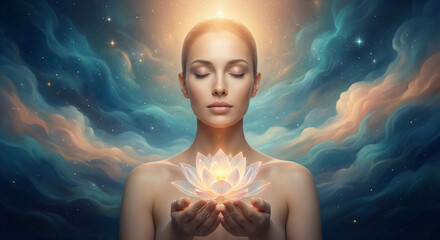 Mystical Goddess Meditation with Golden Lotus Energy