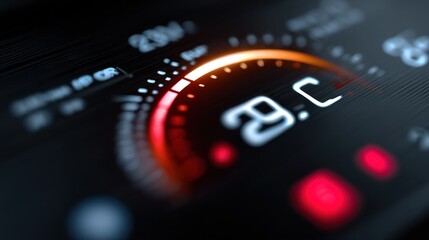 Digital temperature display