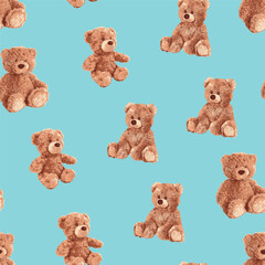 Seamless Cute Teddy Bears Pattern January 22nd 2026