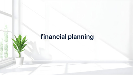 Financial planning in a serene office