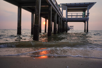pier at sunset