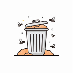 trash can vector
