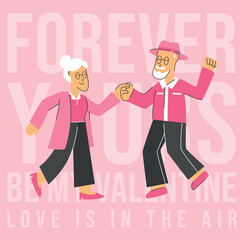 A festive flat design illustration celebrating Valentine's Day, symbolizing their happiness and love. creative love and lifestyle activity theme, flat vector illustration with solid colors