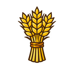 Wheat Sheaf Icon Brewing and Harvest Symbol