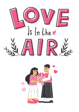  Love cover background valentine's day concept posters set. vector illustration. Hand written lettering decorative brush strokes, Cute retro coquette style for , wedding, and holiday design