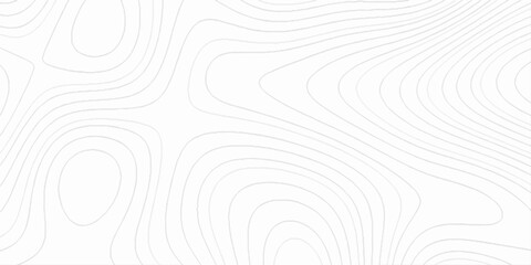 Abstract topo contour map on white background, topographic contour lines map seamless pattern, topographic map, geographic mountain relief diagram line wave carve pattern. © MUHAMMAD TALHA