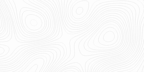 Abstract topo contour map on white background, topographic contour lines map seamless pattern, topographic map, geographic mountain relief diagram line wave carve pattern. © MUHAMMAD TALHA