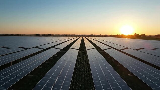 Agrivoltaics - Solar Panels and Crops Coexisting in a Sustainable Farm.