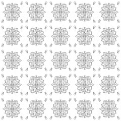 seamless pattern with floral ornament, ethnic motif pattern
