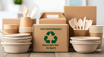 Eco Friendly Biodegradable Packaging and Disposable Tableware