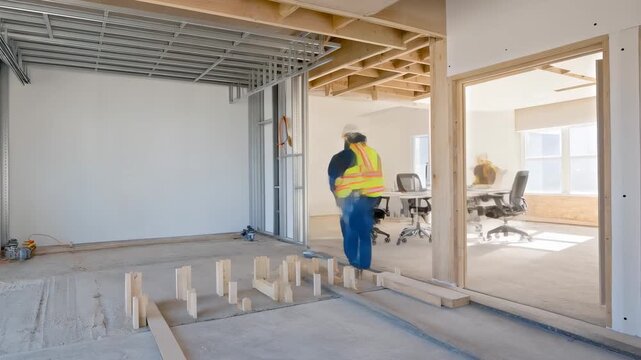 Commercial Office Renovation: From Empty Shell to Modern Workspace Time-Lapse