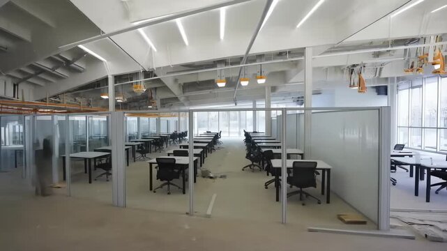 Commercial Office Fit-out Time-lapse: From Empty Shell to Modern Workspace