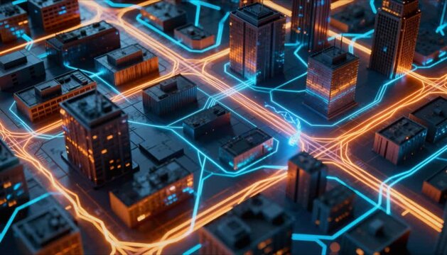 isometric digital city smart urban planning perfect for world thinking day