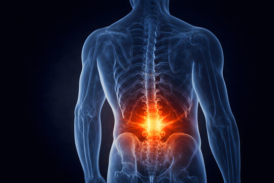 X-ray Image of Spine and Lower Back Pain