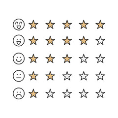 口コミレビューの星セット
