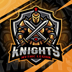 Knights esport mascot logo design