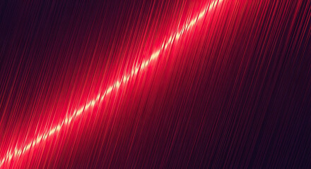 Red Zigzag Light Streaks on Dark Background with Glowing Effect