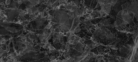 Naklejka premium black marble stone texture, natural background