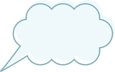 Obraz premium cloud speech bubble