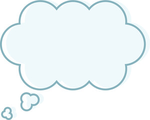 Obraz premium cloud speech bubble