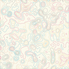 Abstract Background with Topographic Contour Lines Forming an Organic Pattern. Minimalist Modern Paper Cut Texture Landscapes. Ideal for Use Background in Design Projects, Branding