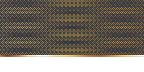 Luxury abstract background featuring a seamless geometric pattern of thin golden diamond shapes on a solid black surface for premium corporate design