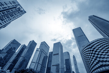 Obraz premium Low angle shot of skyscrapers, Shenzhen, China