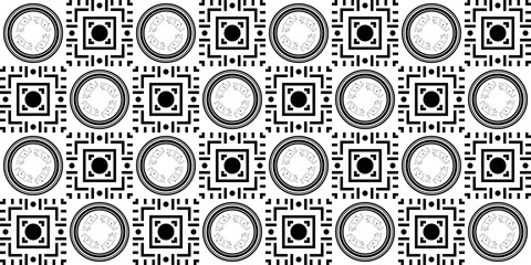 Seamless Transparent Art Deco Geometric Pattern Template