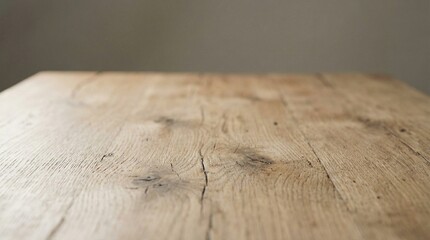 Natural wooden table background with copy space