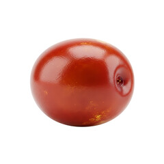 Ripe red pluot fruit, studio shot, isolated on white