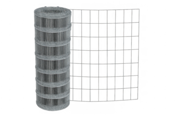 Rolled wire mesh fence for construction and security