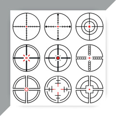 Target Crosshair Icons Set in Black and White Vector,target icon vector,target icon design,target icon concept, target icon post, target icon,cartoon,target icon icon, target icon template,target icon