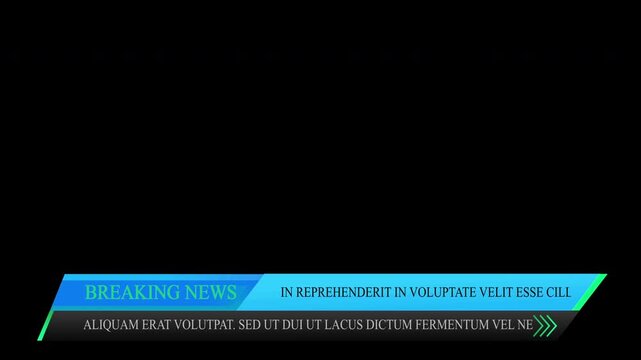 Lower Third Live Breaking News