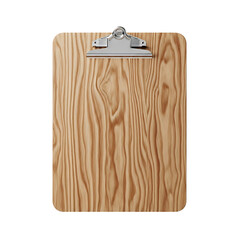 Light Wooden Clipboard with Natural Grain Texture on Dark