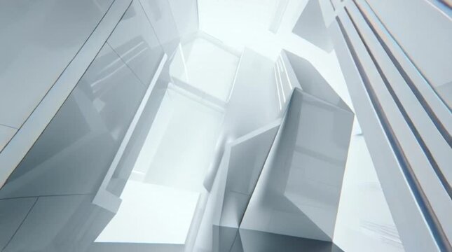 Exploring Abstract Architectural Geometry in Modern White Space