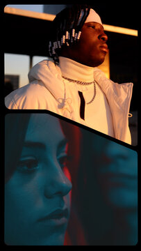 Vertical Split Screens 2 Frames 10