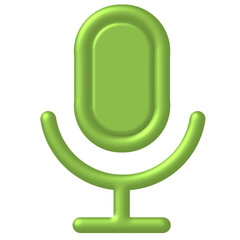 green microphone icon