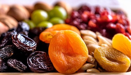 Assorted Dried Fruit Close Up