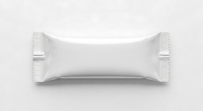 Blank white candy or chocolate wrapper template