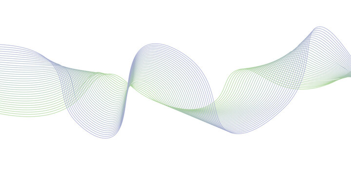 Smooth abstract blue wave design with flowing purple curves and pink light lines creating a vector motion pattern for a modern wallpaper backdrop