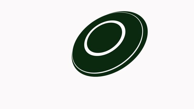 Frisbee animation motion graphic icon